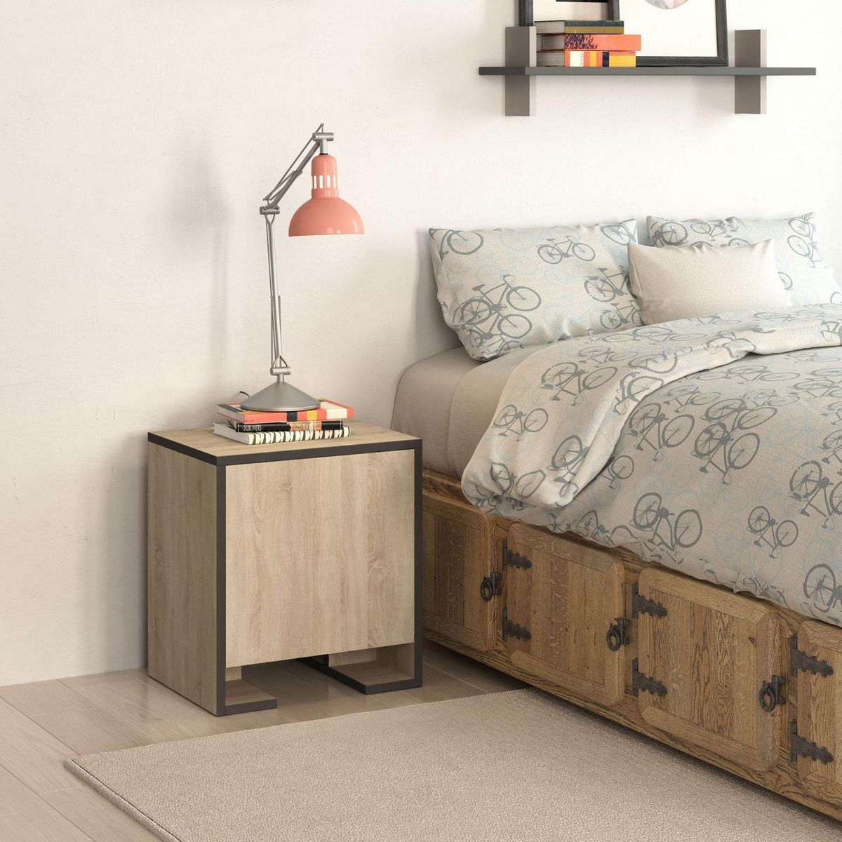 TOILINUX Table de chevet Payti