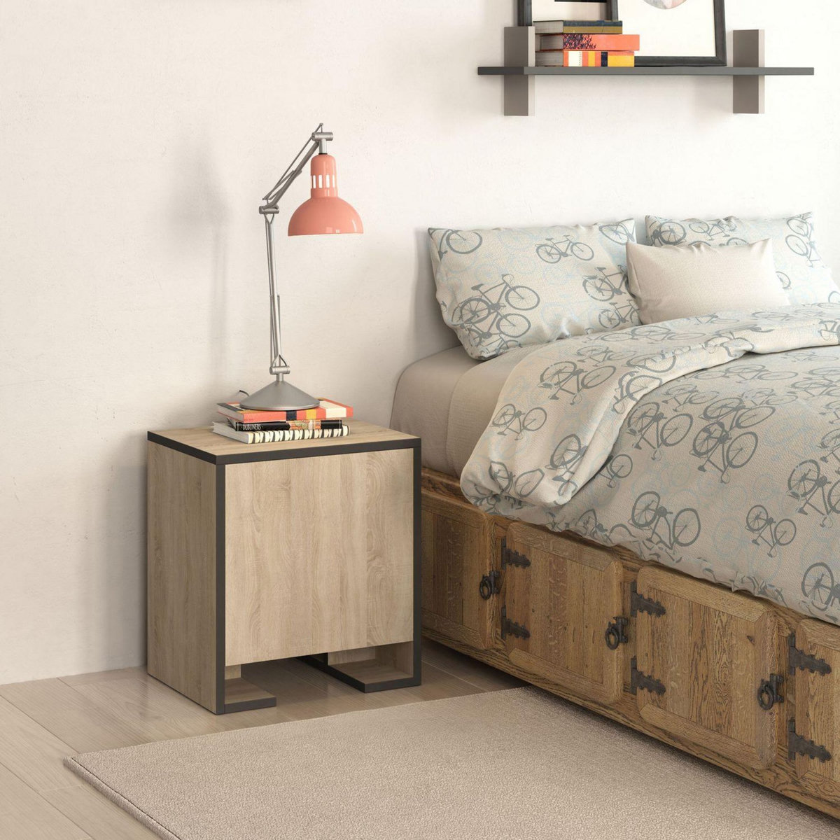 TOILINUX Table de chevet Payti