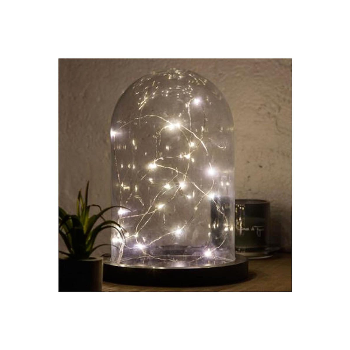 ATMOSPHERA Guirlande Lumineuse  20 Led Blanc Chaud  215cm Chrome