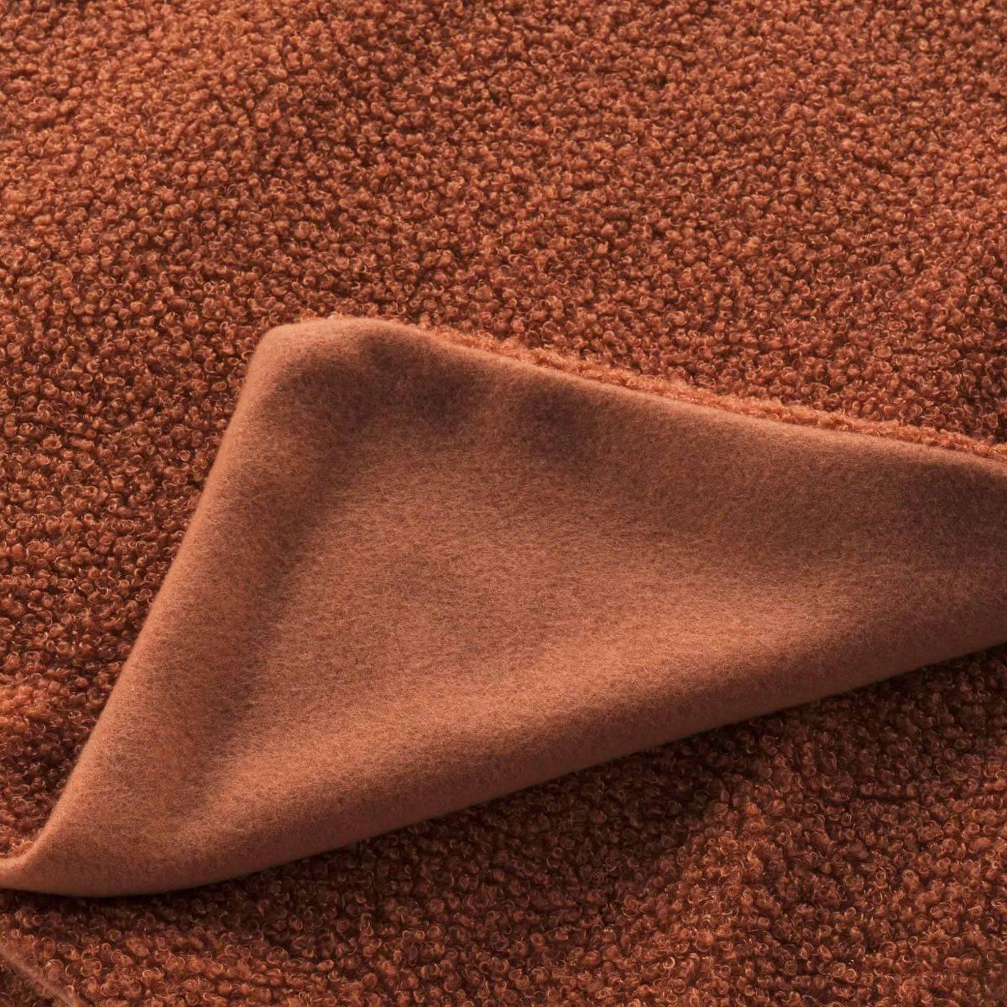 Voir la diapositive 2 : Douceur d'Intérieur Plaid bouclette  wooly  180x220cm terracotta