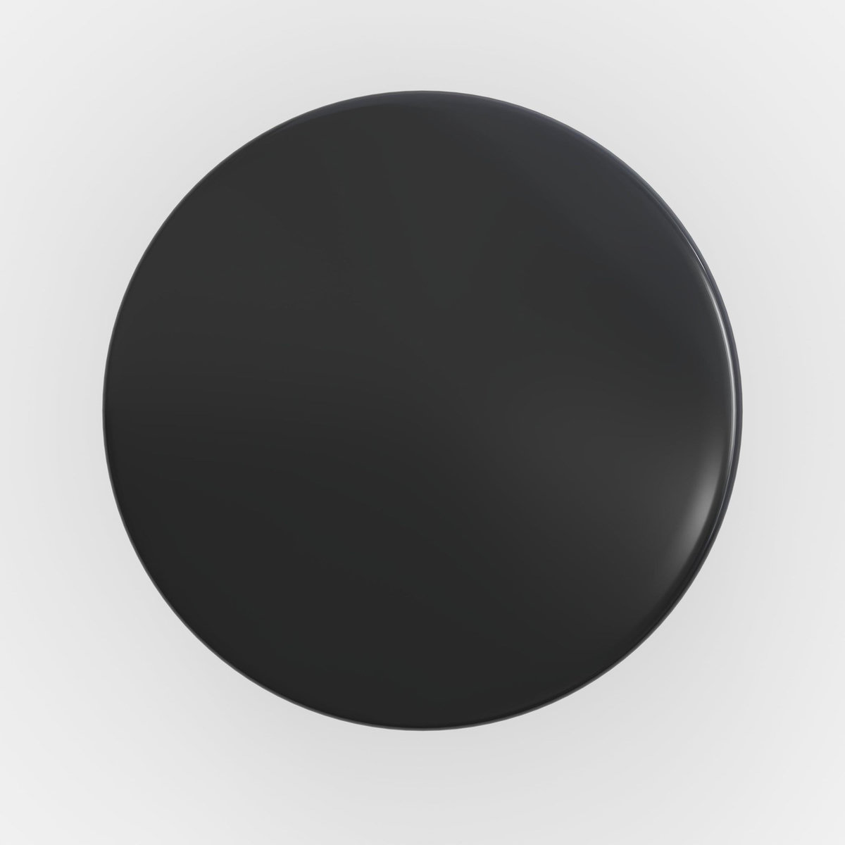 MAISON PAVANE Table d'appoint ronde en métal noir D34 cm-Zita