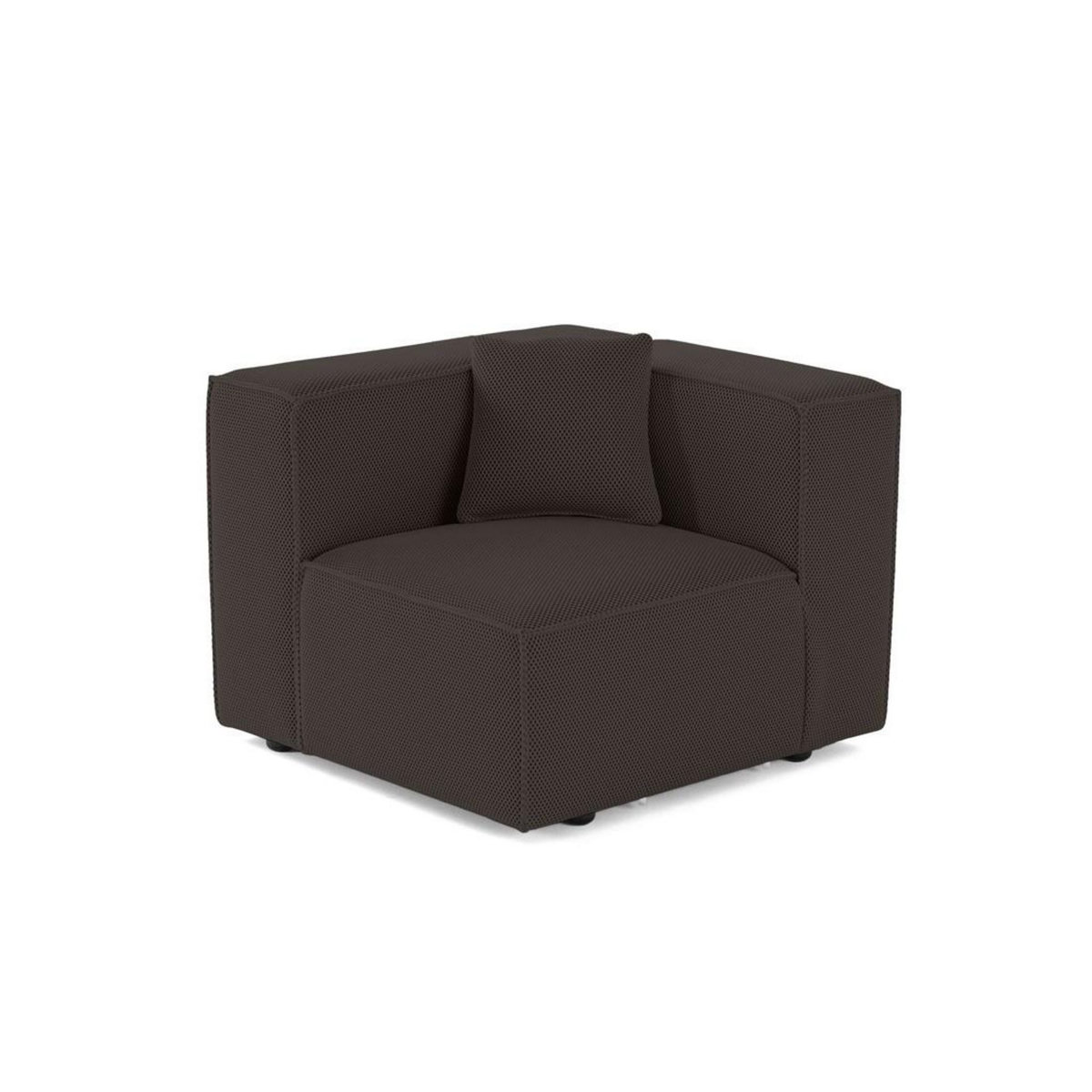 LISA DESIGN Arty - module d'assise gauche - en tissu mailles 3d