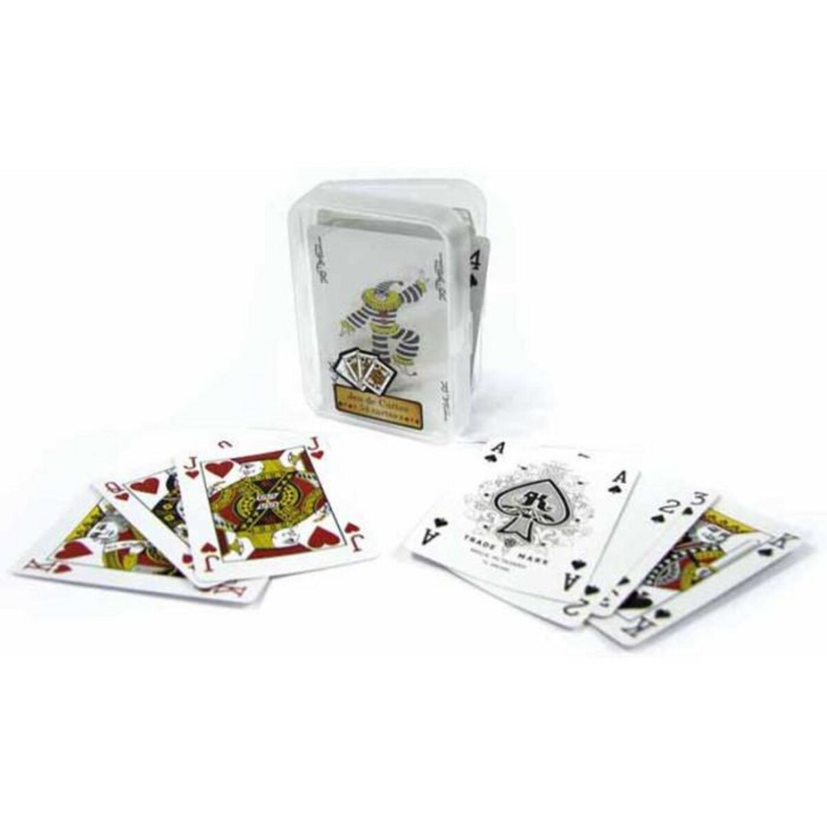 Paris Prix Jeu de 54 Cartes  A Jouer  8cm Blanc