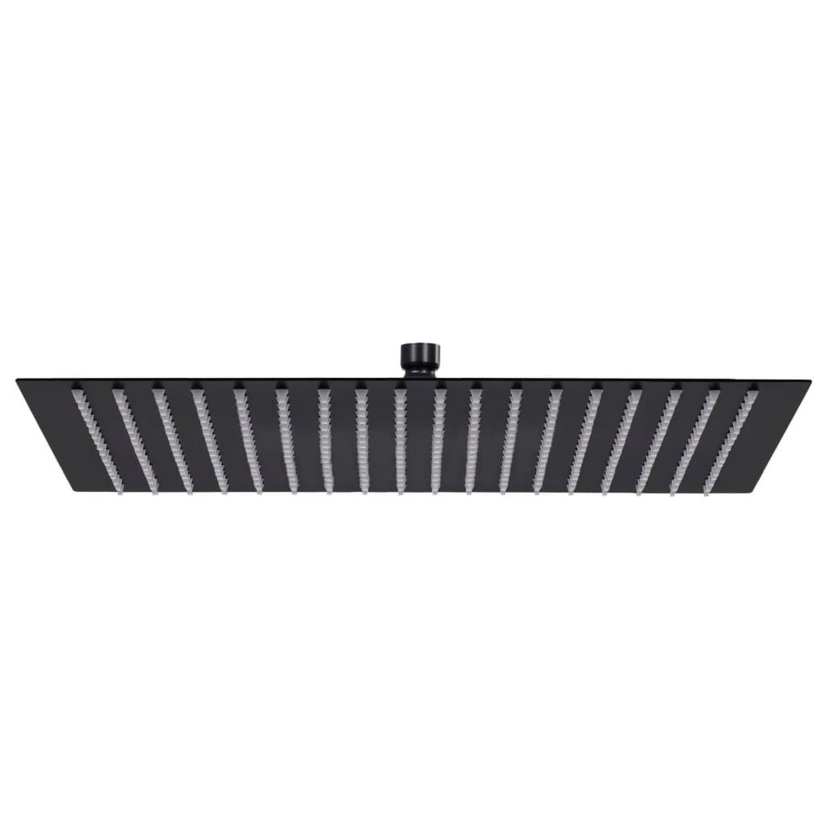 VIDAXL Pomme de douche pluie Acier inoxydable 50x50 cm Carree Noir
