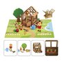 Voir la diapositive 3 : JeuJura La Serre du Jardinier 40 Pieces - JEUJURA - Jeu de Construction en Bois Naturel, Tapis et Accessoires Inclus, 22x18,5x8,5 cm