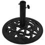 Voir la diapositive 3 : VIDAXL Socle de parasol Noir 40x40x32 cm Fonte