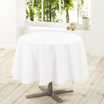 Paris Prix Nappe Ronde Antitache  Essentiel  180cm Blanc