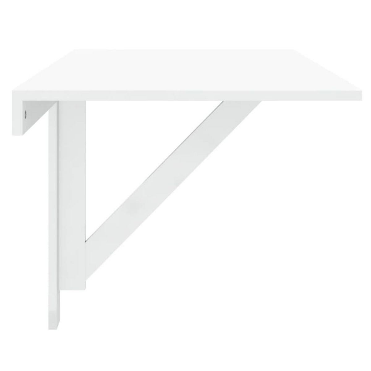VIDAXL Table murale pliable Blanc brillant 100x60x56cm Bois ingenierie