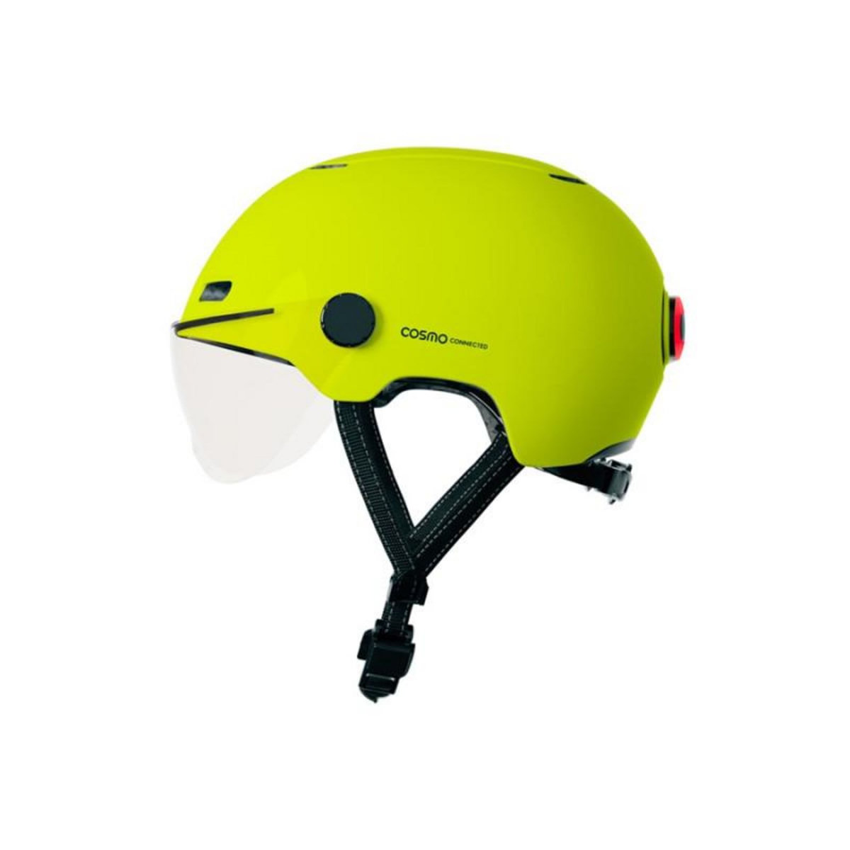 COSMO CONNECTED Casque vélo Cosmo Connected Fusion+ Jaune Fluorescent