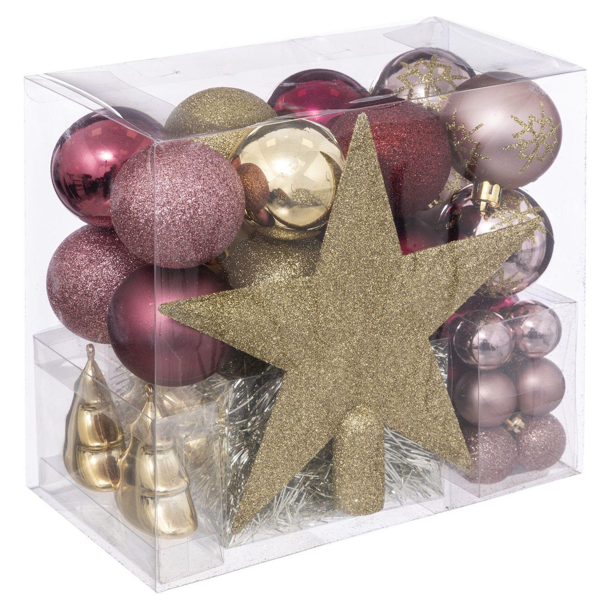FEERIC LIGHT & CHRISTMAS Coffrets Décoration sapin de Noël 44 pièces