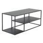 Voir la diapositive 1 : Paris Prix Table Basse Avec Étagères  Staal  120cm Noir