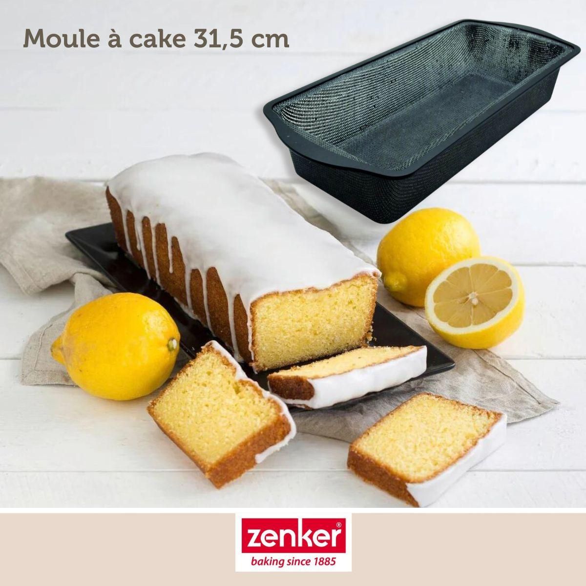 ZENKER Set pâtisserie avec moule à cake 31,5 cm, 2 bols à mixer, verre mesureur et spatule Zenker