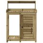 Voir la diapositive 5 : VIDAXL Table de rempotage avec etageres bois de pin impregne