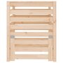 Voir la diapositive 5 : VIDAXL Composteur 63,5x63,5x77,5 cm Bois massif de pin