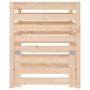 Voir la diapositive 5 : VIDAXL Composteur 63,5x63,5x77,5 cm Bois massif de pin