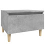 Voir la diapositive 2 : VIDAXL Table d'appoint Gris beton 50x46x35 cm Bois d'ingenierie