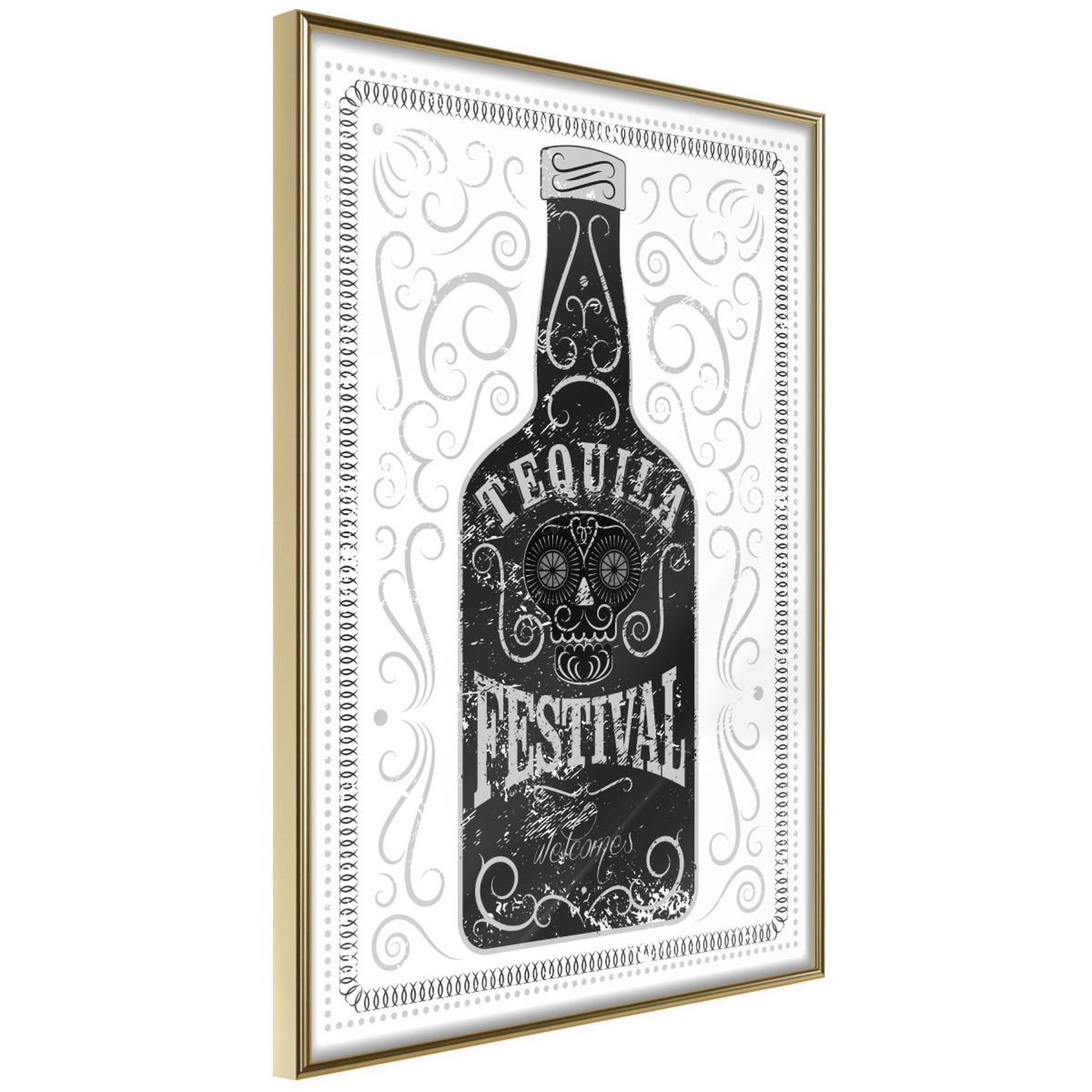 Paris Prix Affiche murale encadrée  bottle of tequila