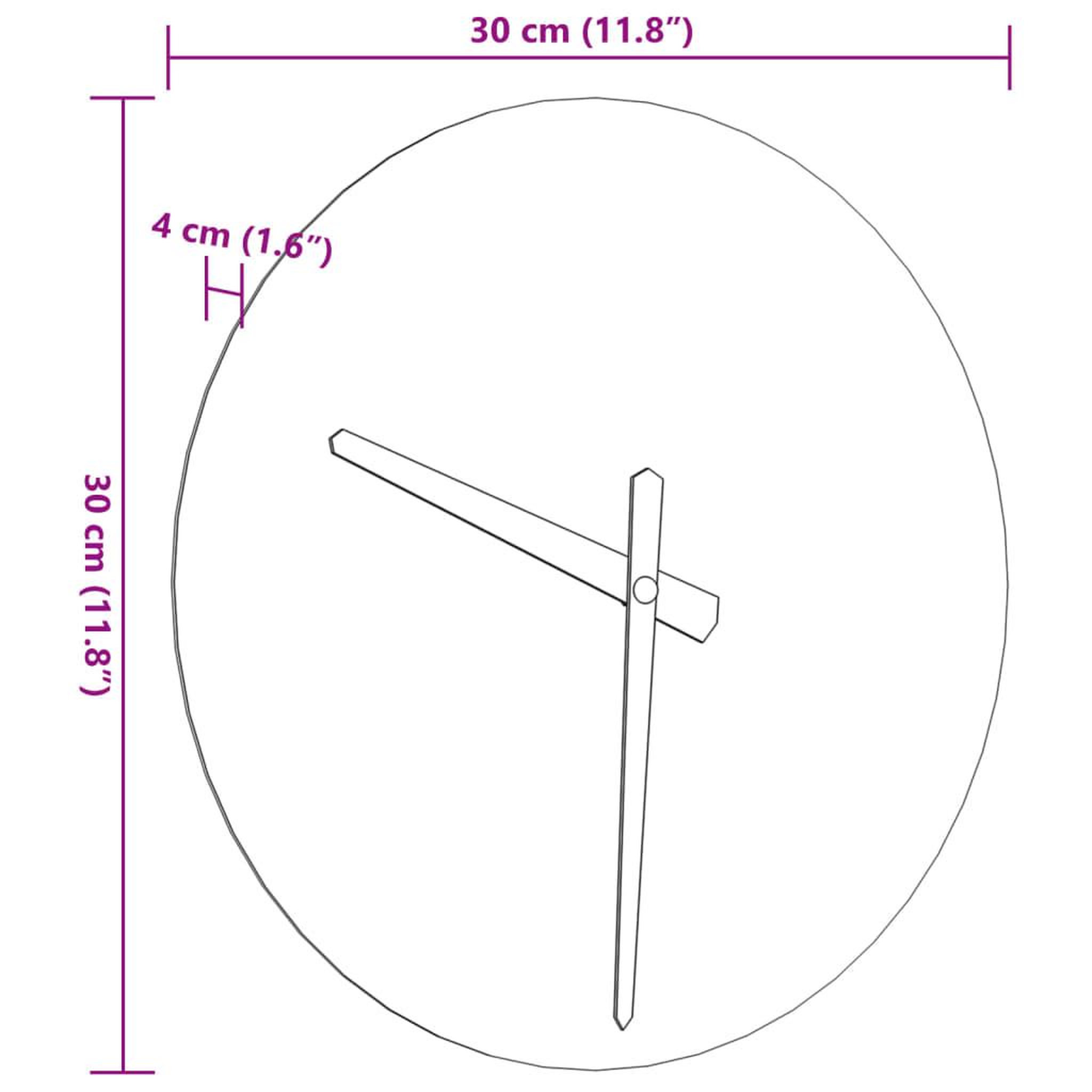 Voir la diapositive 6 : VIDAXL Horloge murale avec aiguilles lumineuses jaune Ø30 cm