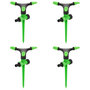 Voir la diapositive 1 : VIDAXL Arroseurs rotatifs 4 pcs vert et noir 16x13,5x25,5 cm ABS et PP