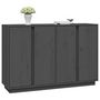 Voir la diapositive 4 : VIDAXL Buffet Gris 120x35x80 cm Bois massif de pin