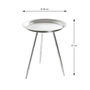 Voir la diapositive 3 : Paris Prix Table d'Appoint Design  Viledo  47cm Argent