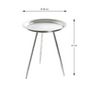 Voir la diapositive 3 : Paris Prix Table d'Appoint Design  Viledo  47cm Argent