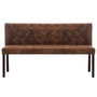 Voir la diapositive 3 : VIDAXL Banc 148,5 cm Marron Similicuir daim