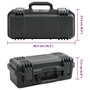 Voir la diapositive 6 : VIDAXL Valise de vol portable Noir 46,5x21,5x17,5 cm PP