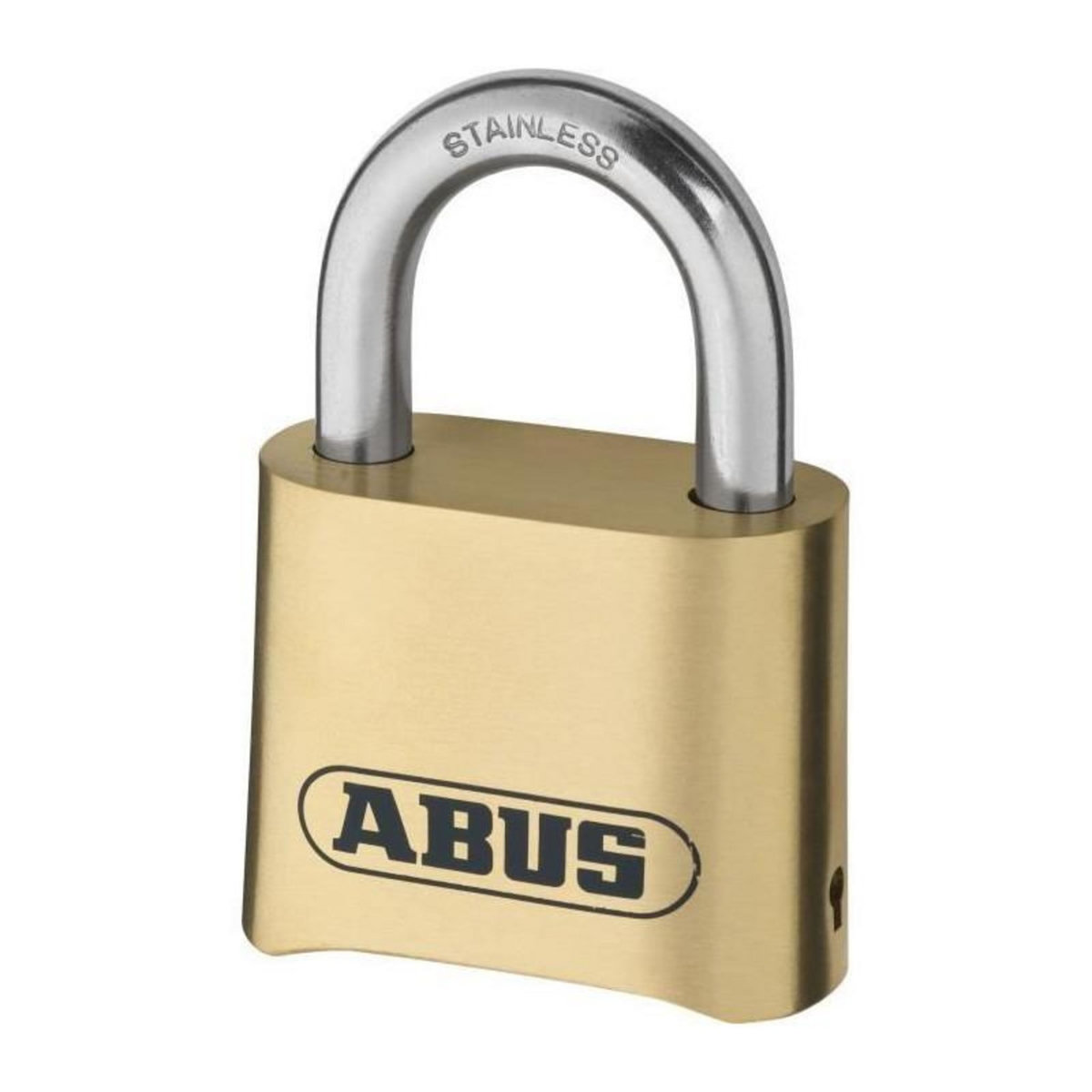 ABUS Cadenas a combinaison - ABUS - 180IB/50 B/DFNLI - Corps laiton forgé - Anse inox - Code numérique a quatre chiffres