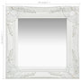 Voir la diapositive 5 : VIDAXL Miroir mural style baroque 40x40 cm Blanc