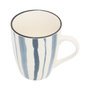 Voir la diapositive 2 : SECRET DE GOURMET Lot de 6 Mugs en Porcelaine  Umami Rayure  31cl Bleu