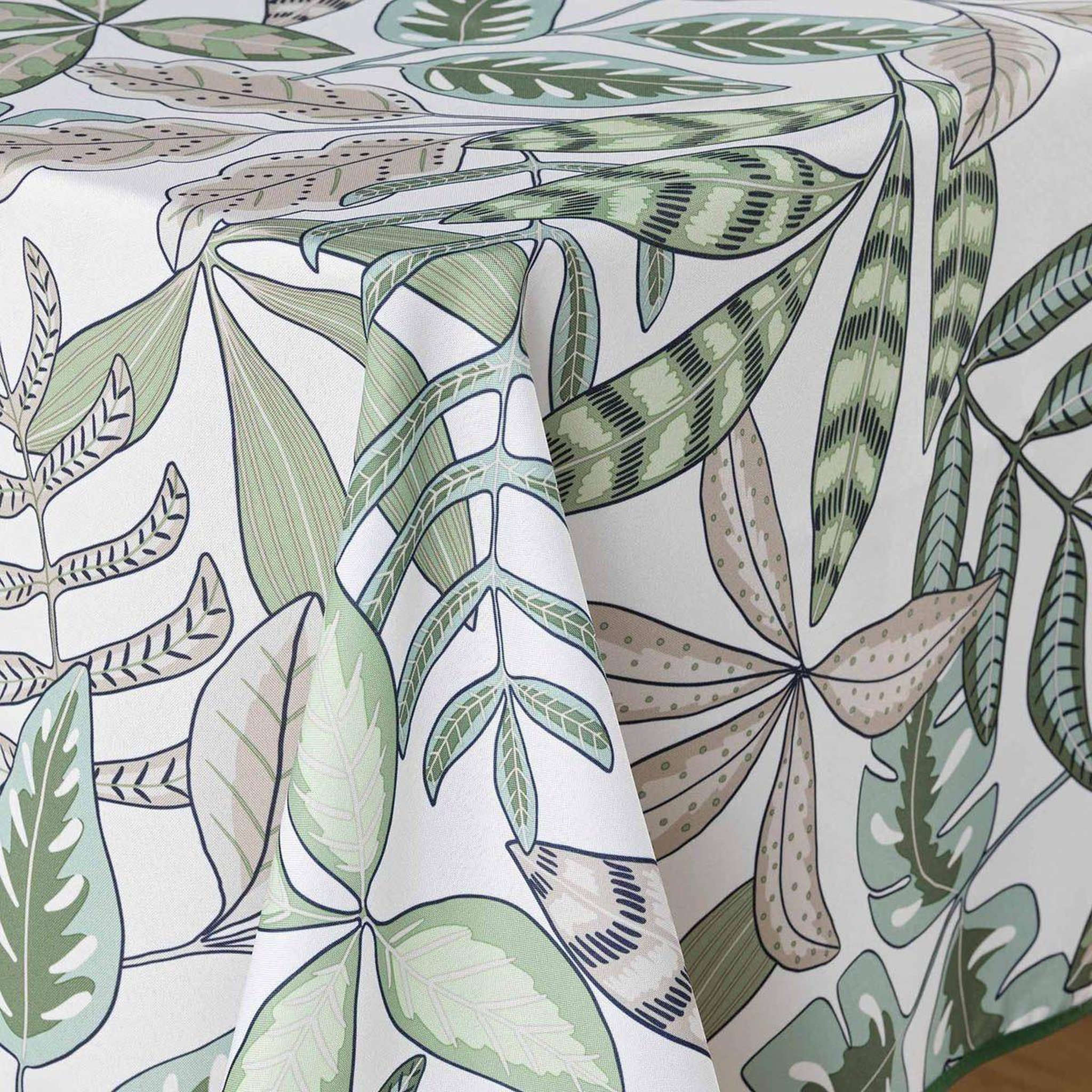 Voir la diapositive 2 : Douceur d'Intérieur Nappe imprimé  beautaline  150x240cm vert