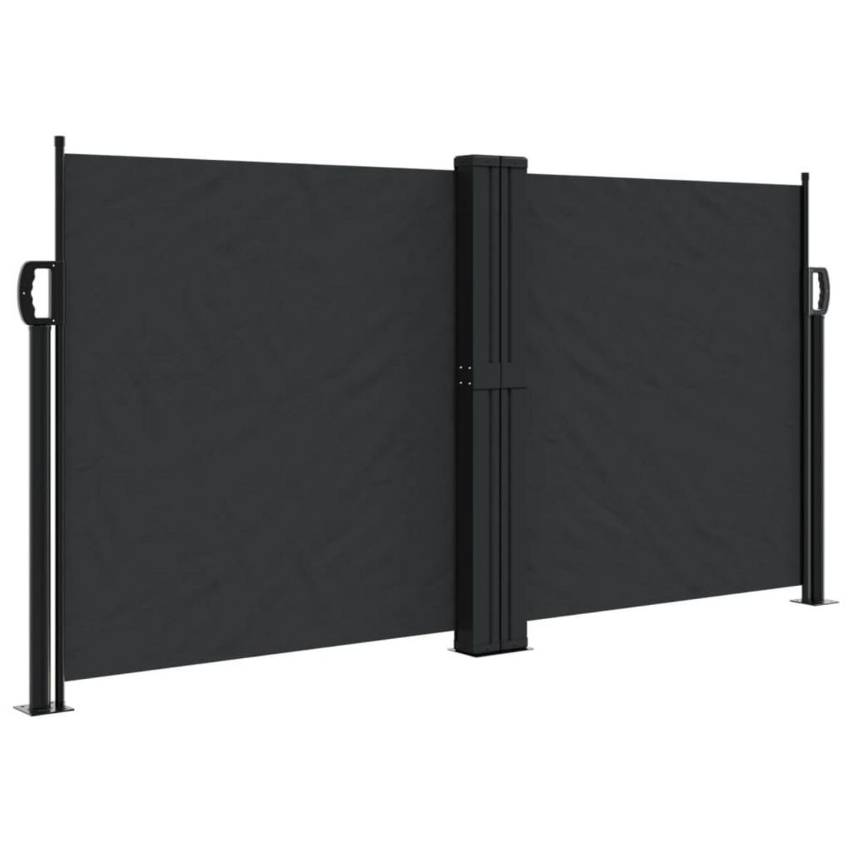 VIDAXL Auvent lateral retractable noir 120x600 cm
