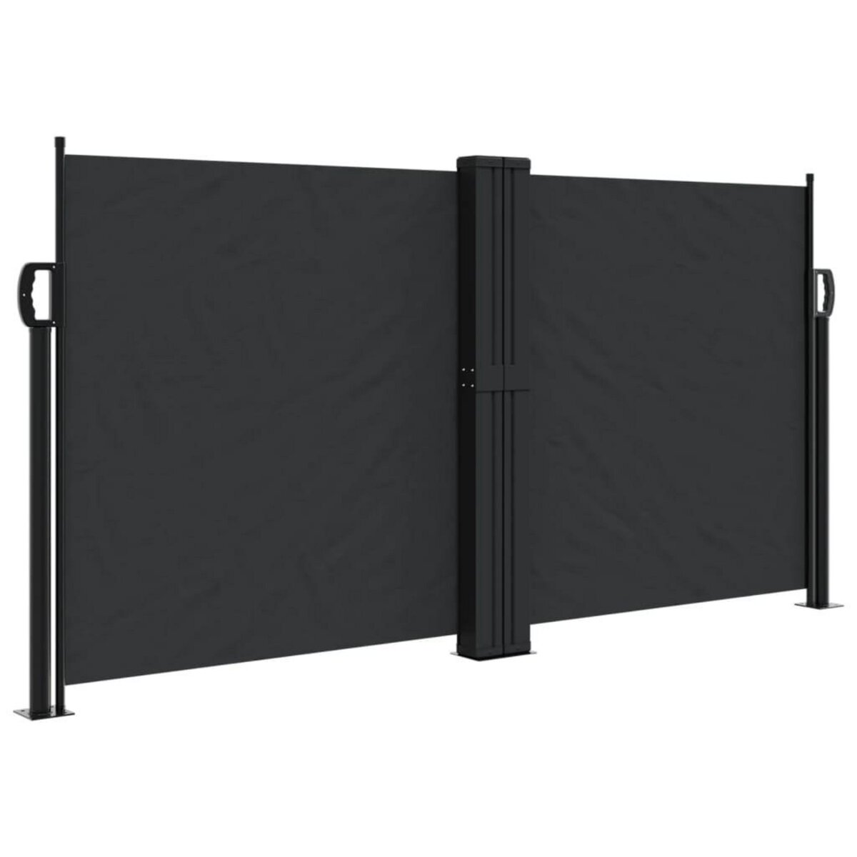 VIDAXL Auvent lateral retractable noir 120x600 cm