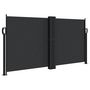 Voir la diapositive 2 : VIDAXL Auvent lateral retractable noir 120x600 cm