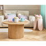 Voir la diapositive 1 : LISA DESIGN Oliva - table basse ronde - effet bois - 80 cm