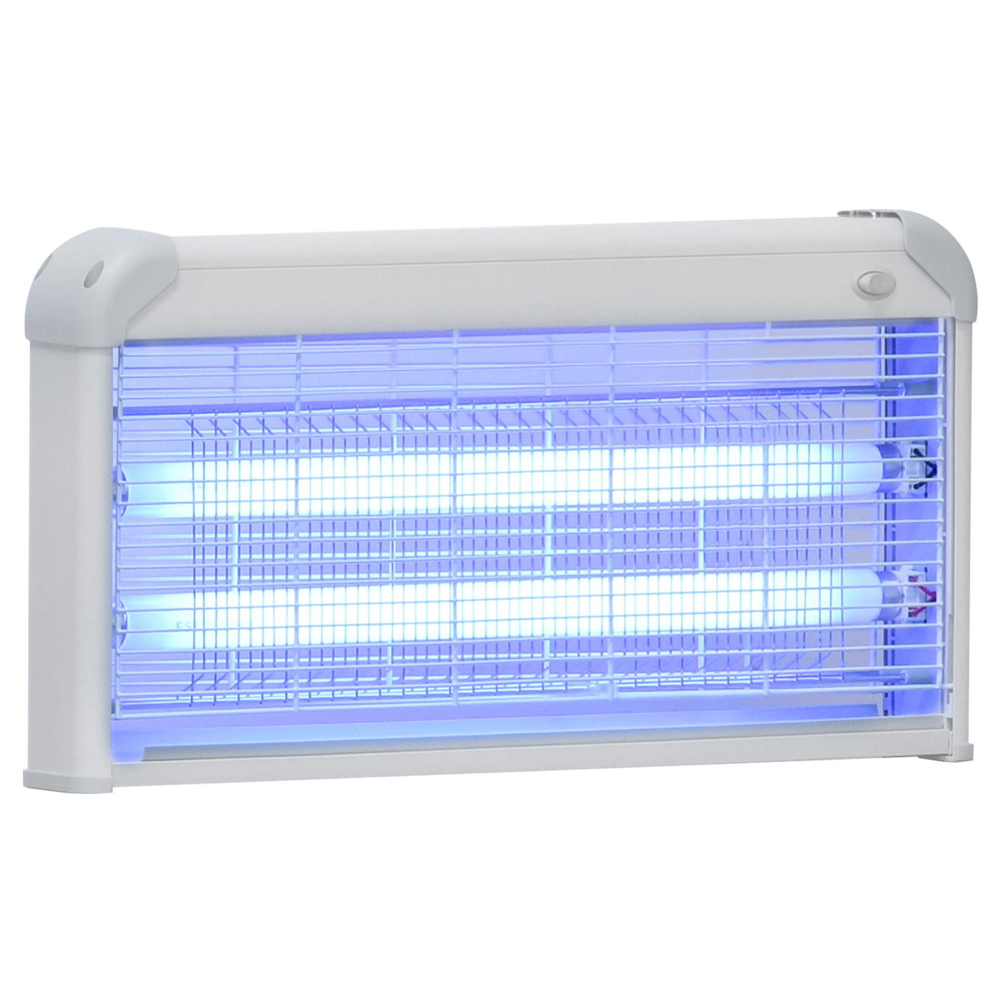 Voir la diapositive 1 : OUTSUNNY Outsunny Lampe UV anti-insectes anti moustique tue mouche électrique destructeur d'insectes 30 W gris