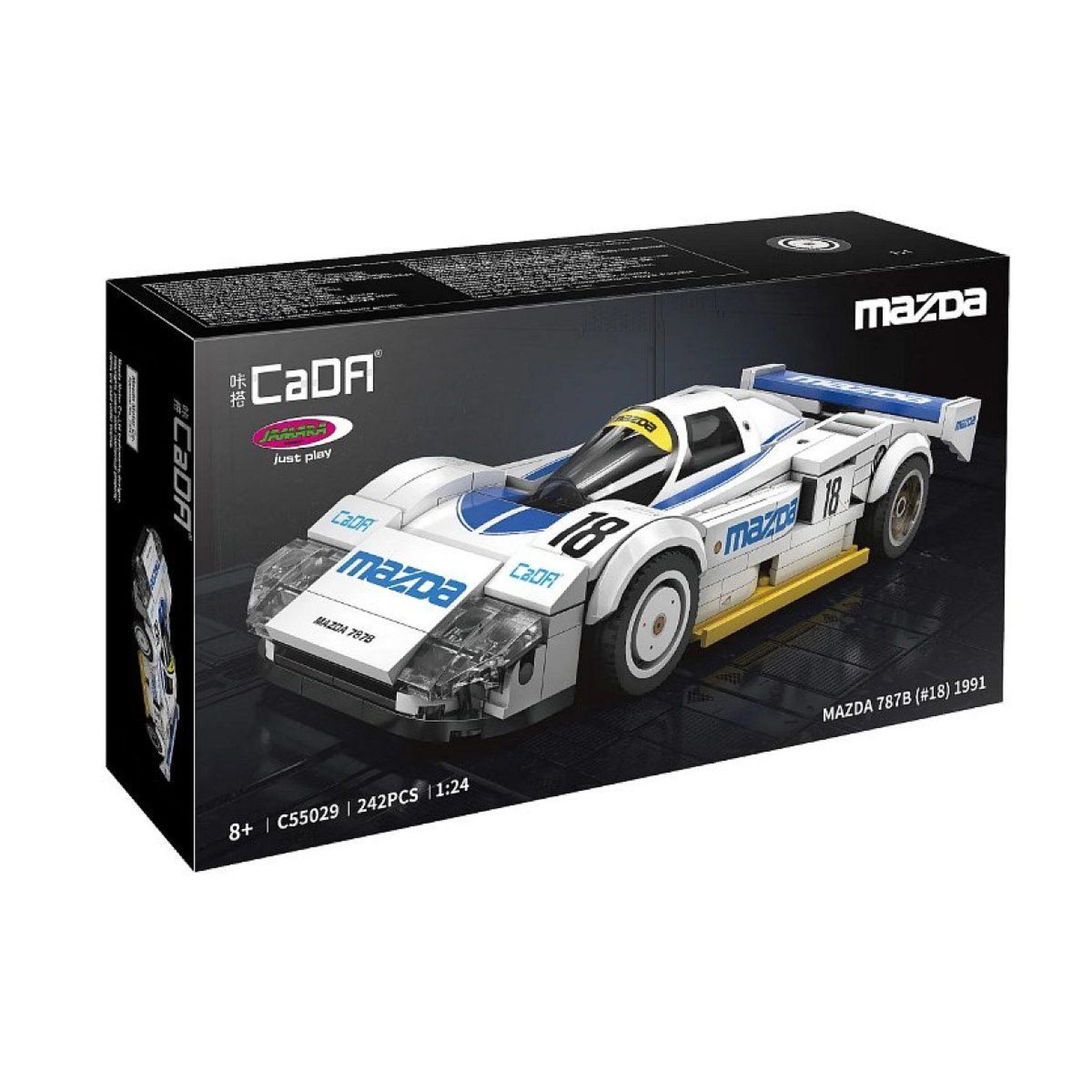 Voir la diapositive 2 : Jamara Cada mazda 787b 1:24 blanc bricks