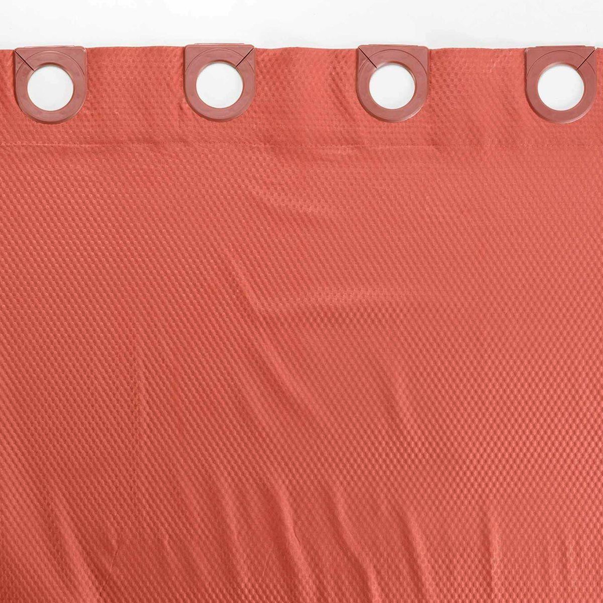 Voir la diapositive 3 : Douceur d'Intérieur Rideau de douche  dotty  180x200cm terracotta