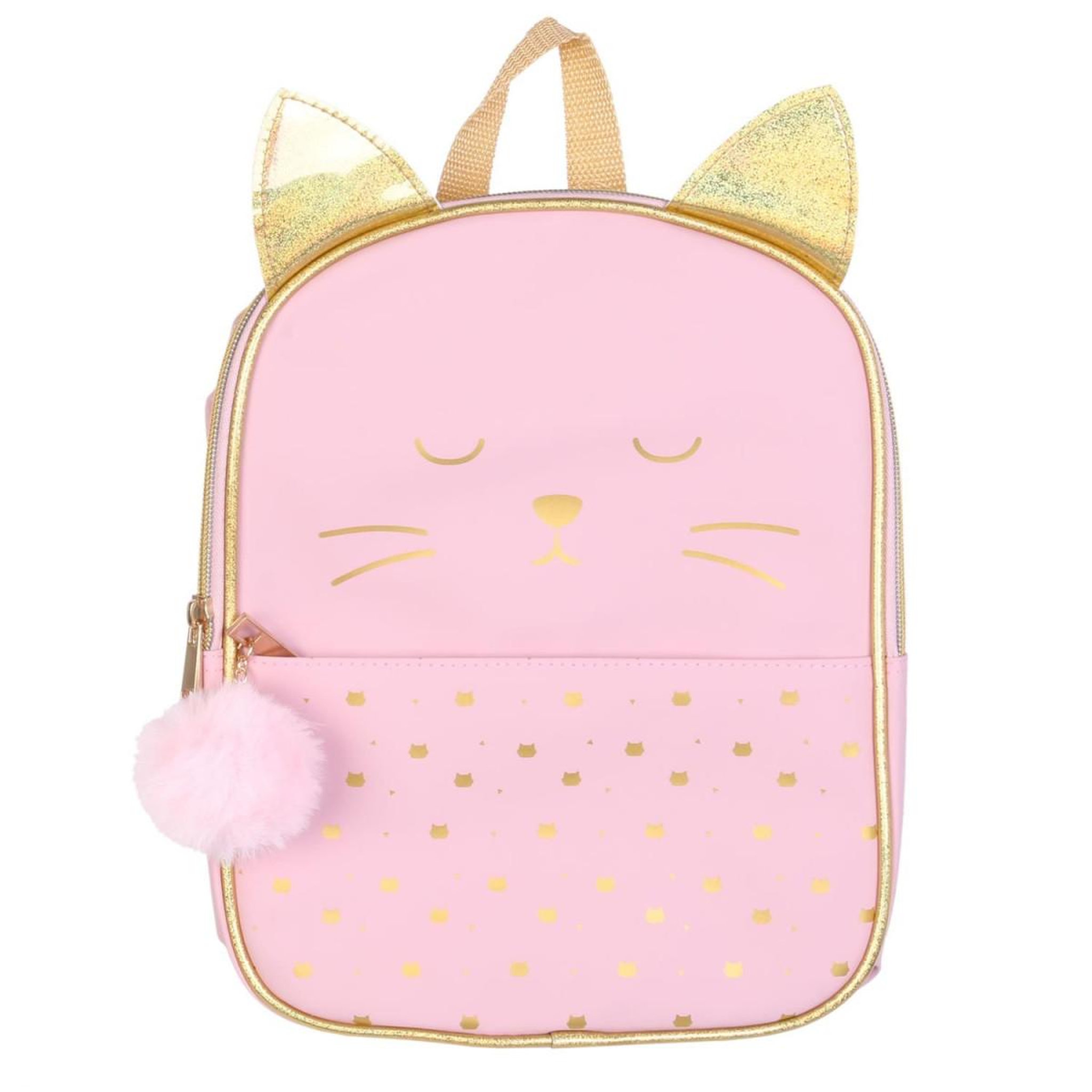 Voir la diapositive 1 : The concept Factory Sac à dos enfant  chat  28cm rose