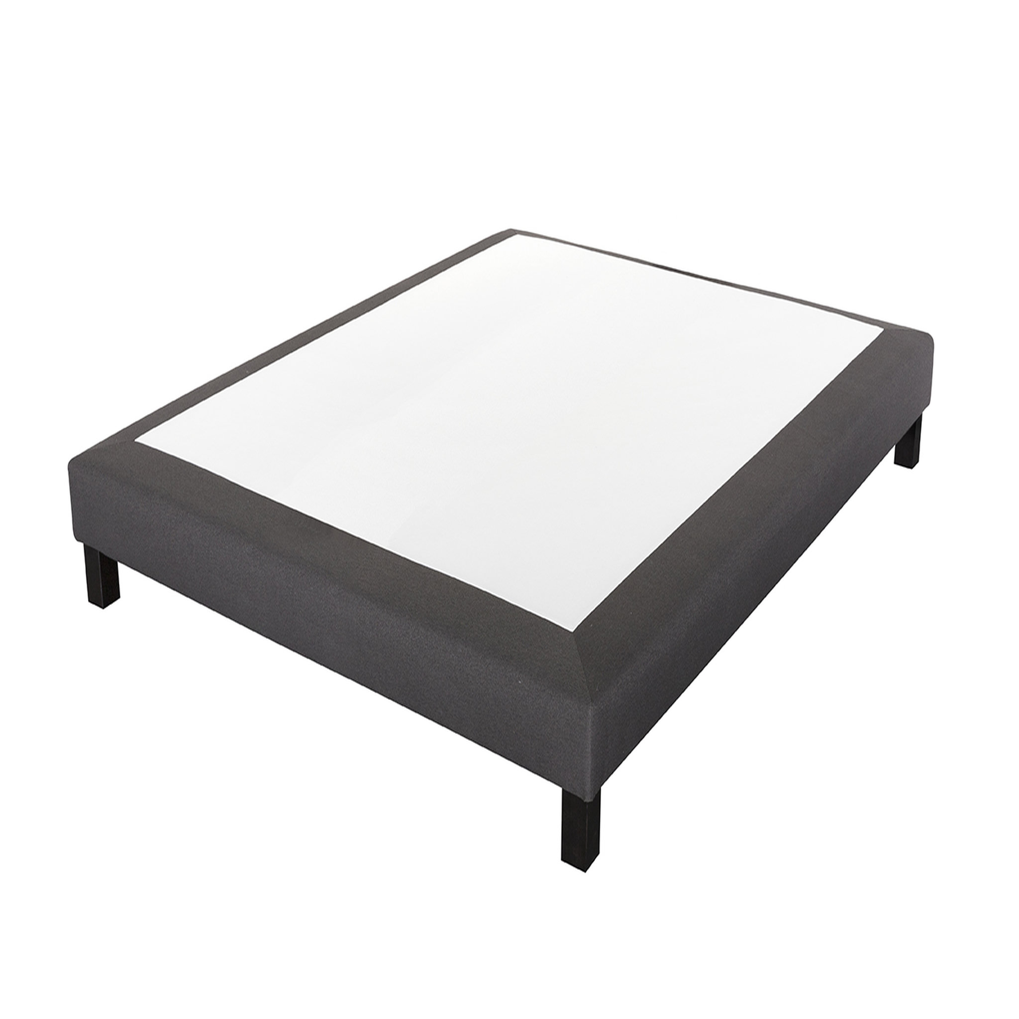 Voir la diapositive 3 : PRESTIGE Collection Ensemble matelas ressorts MORPHEE + sommier déco gris 160x200 cm 
