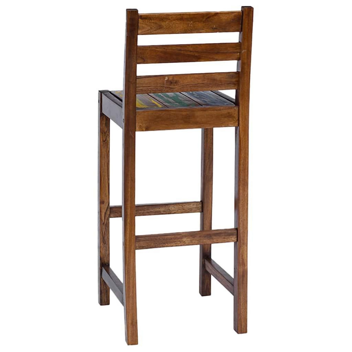 VIDAXL Tabourets de bar lot de 2 bois massif de recuperation