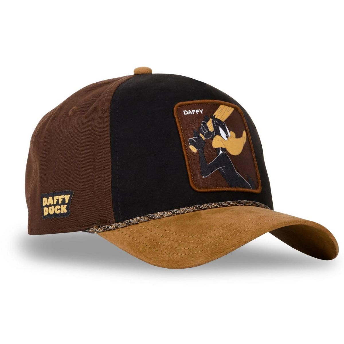 CAPSLAB Casquette homme trucker en suedine finitions premium Looney Tunes Daf