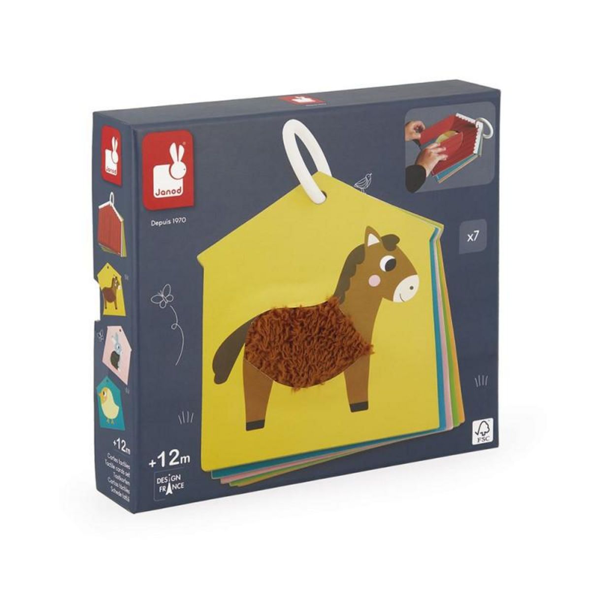 JANOD Jeu d éveil Janod Cartes tactiles Ferme