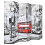 Voir la diapositive 2 : VIDAXL Cloison de separation 228 x 170 cm Bus londonien Noir et blanc