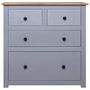 Voir la diapositive 3 : VIDAXL Buffet Gris 80x40x83 cm Pin Gamme Panama