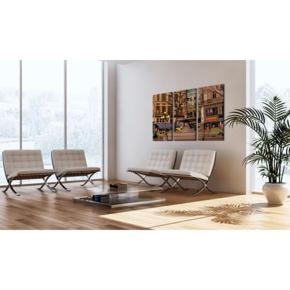 Paris Prix Tableau Imprimé  Soirée Calme à Paris