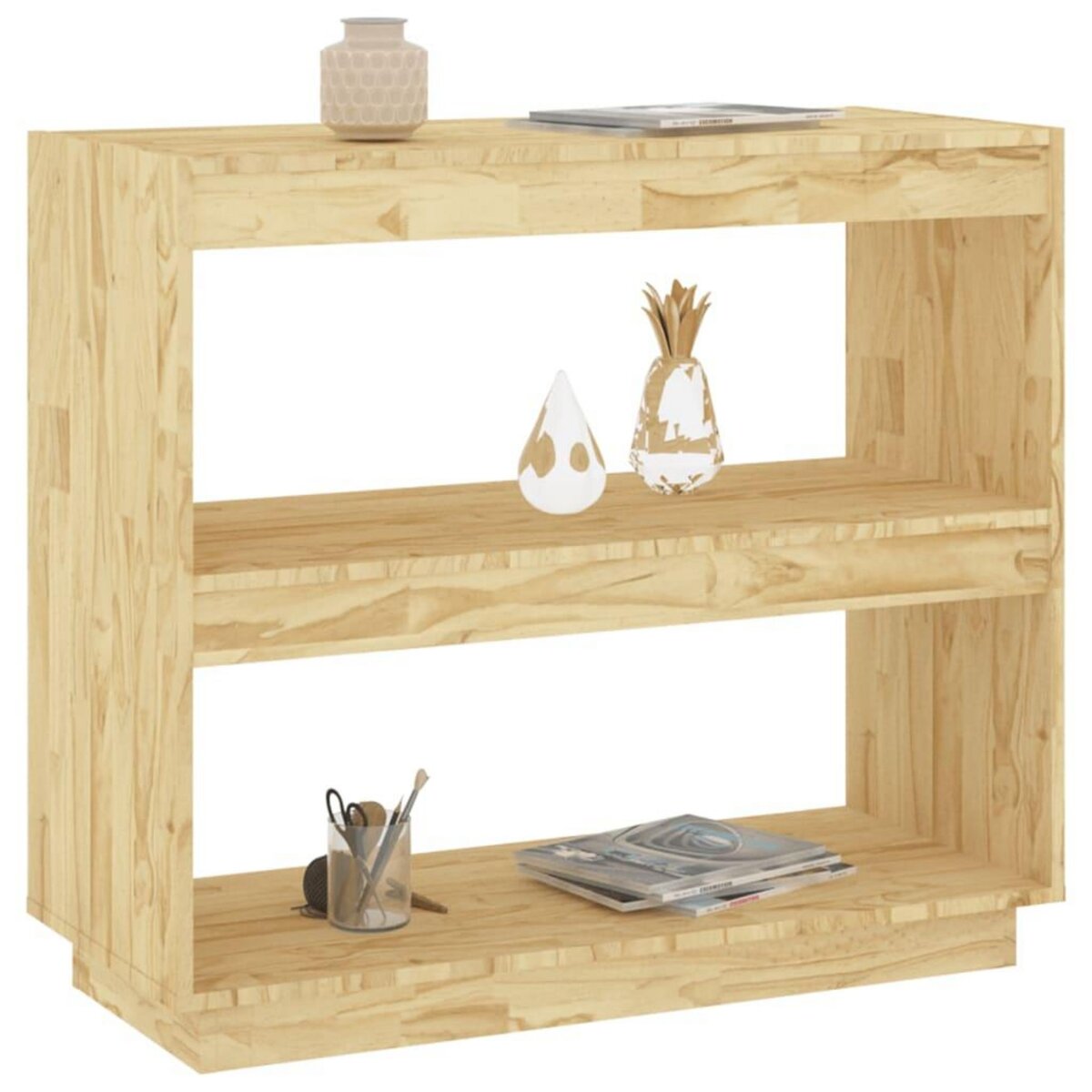 VIDAXL Bibliotheque 80x35x71 cm bois de pin massif