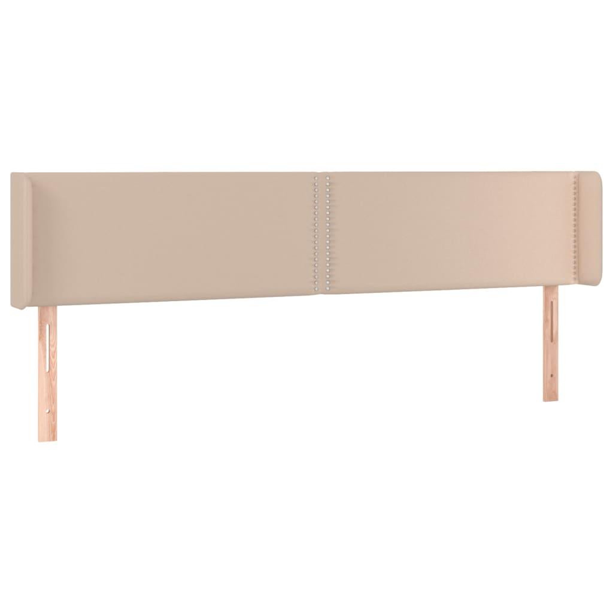 Voir la diapositive 2 : VIDAXL Tete de lit avec oreilles Cappuccino 203x16x78/88 cm Similicuir