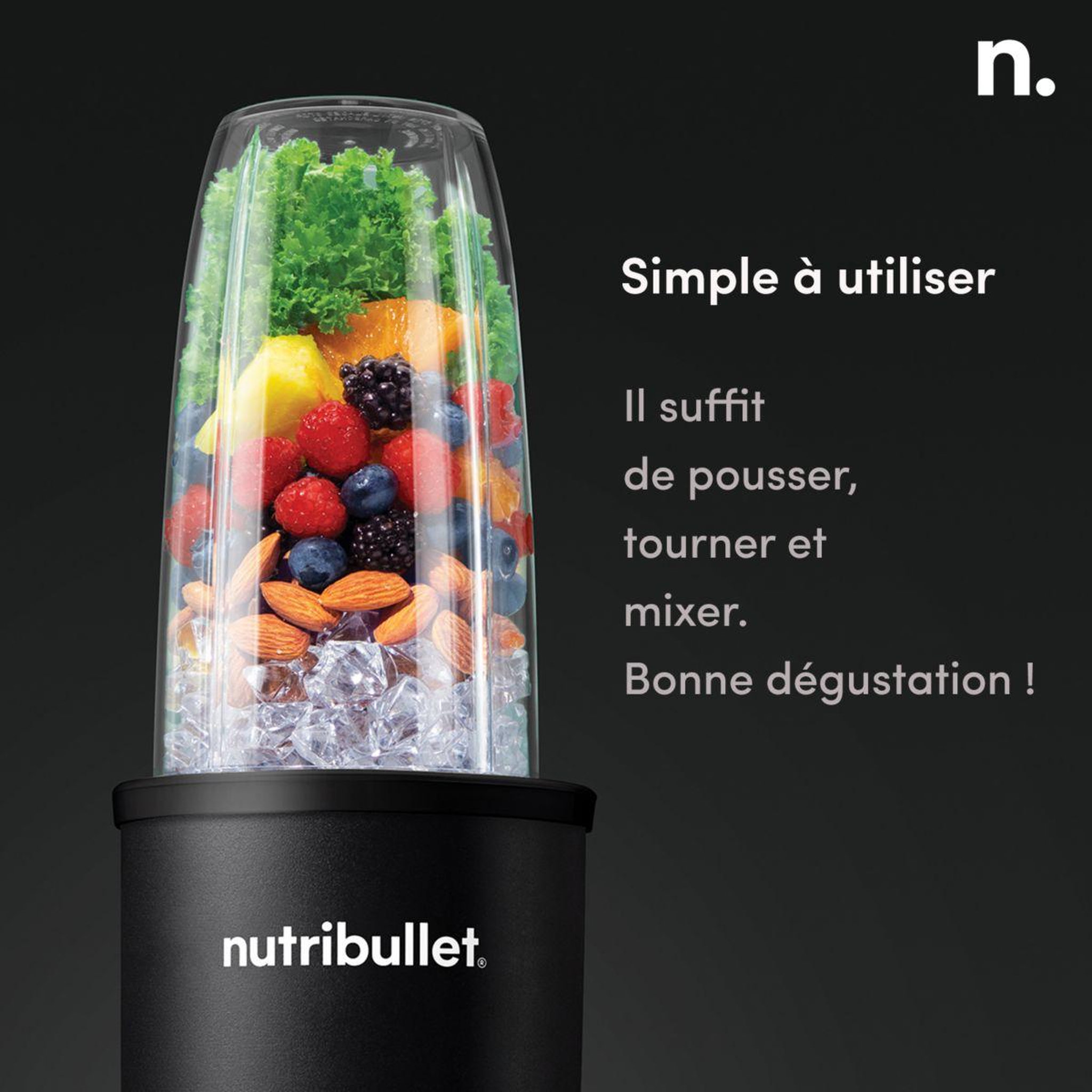 Voir la diapositive 3 : nutribullet Blender Pro 900 NB907MAB